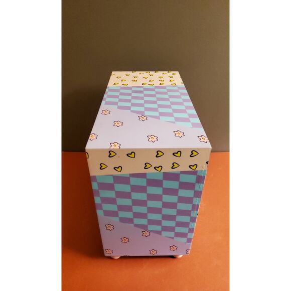 Hand Painted Colorful Six Drawer Wooden Jewelry Box - Picture 3 of 6